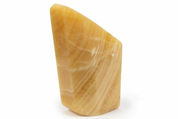 Free-Standing, Polished Orange Calcite - Mexico #242282